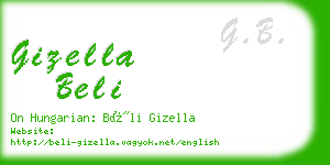 gizella beli business card